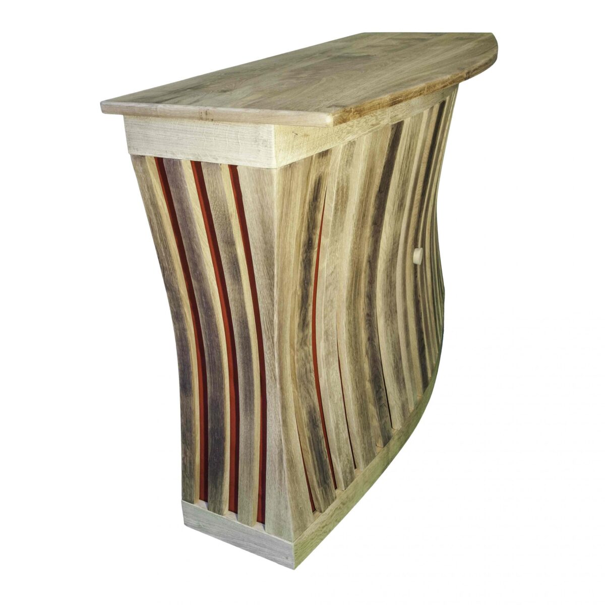 Comptoir de bar « Bar à Vin » en bois recyclé – Image 3