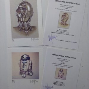 Star Wars – Lithographies numérotées – C3PO – R2D2