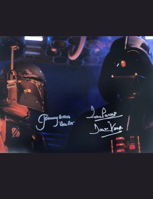Photo dédicacée par Jeremy Bulloch et Dave Prowse – Star Wars