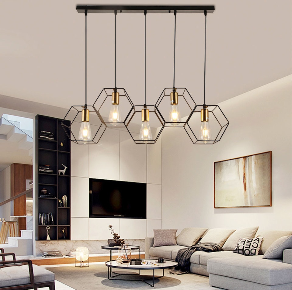 Lustre salon métal – Image 8