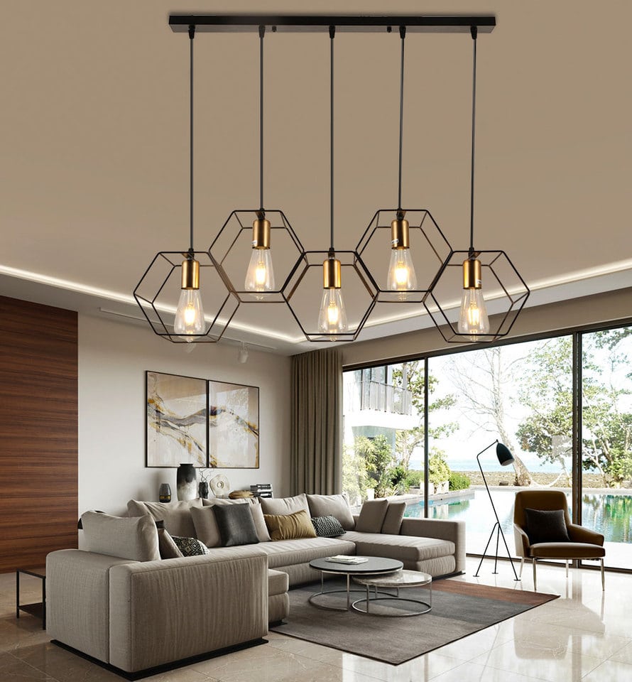 Lustre salon métal – Image 2