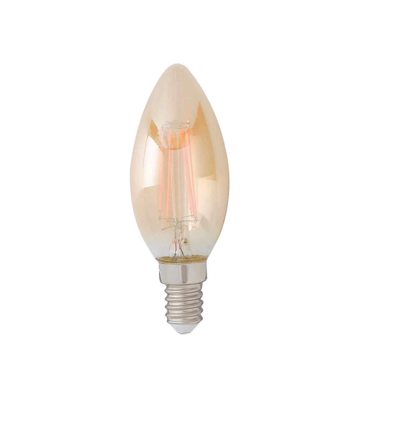Ampoule LED filament chandelle E14 vintage 420lm (blanc chaud 2500K) – Image 2