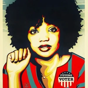 Affiche Shepard « Obey » FAIREY – « We the future – Power To The Polls » – 2018