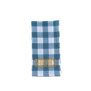 SERVIETTE BRODEE CHEERS – BLEUE