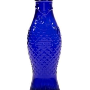Carafe poisson bleu cobalt en verre – SERAX