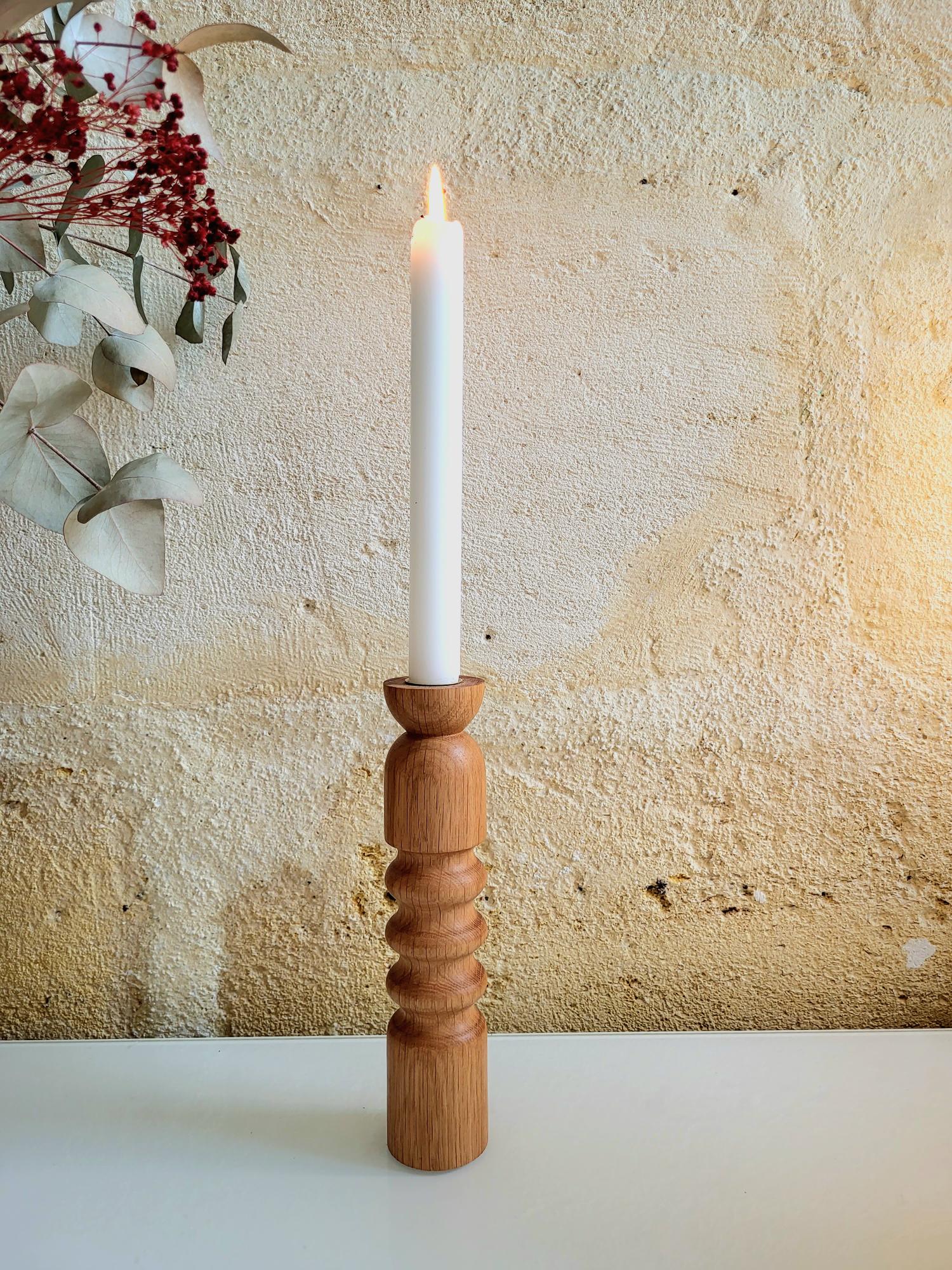 Bougeoir – soliflore chêne ALMA – Image 4