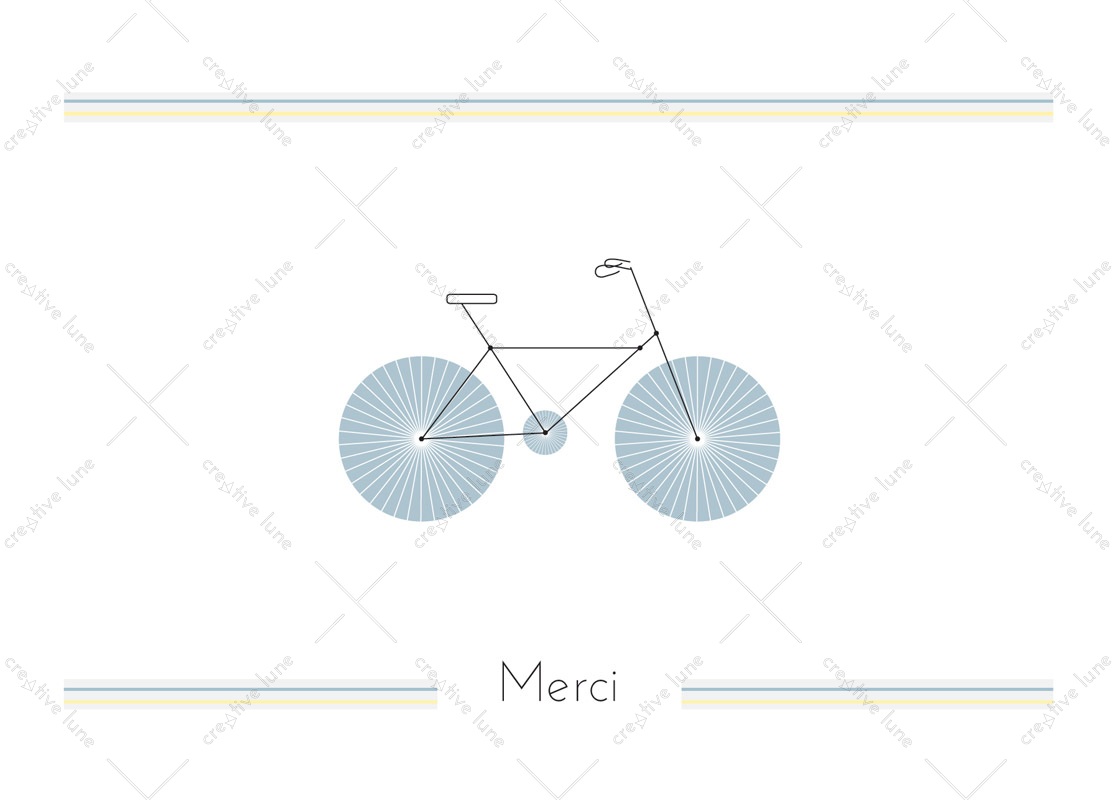 Vélo, carte de remerciement – Image 2