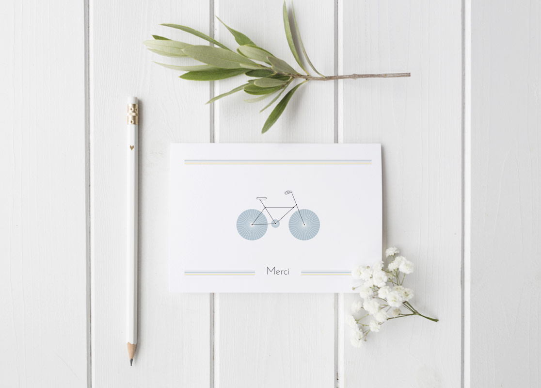 Vélo, carte de remerciement – Image 3