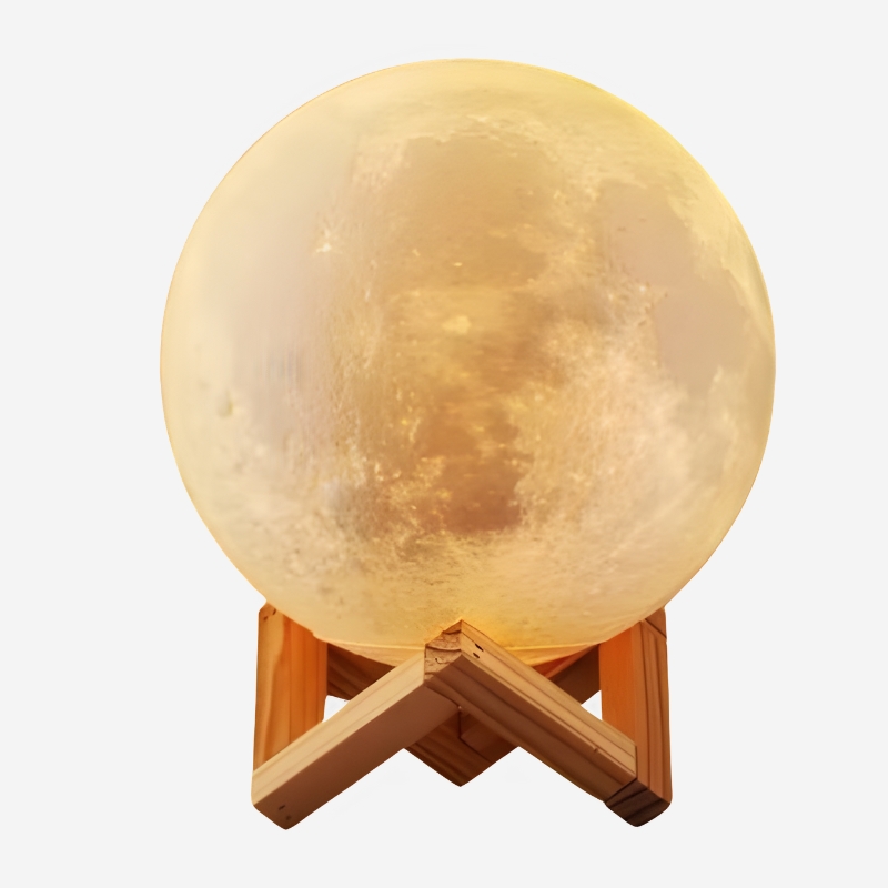 Lampe de table lune 3D moderne