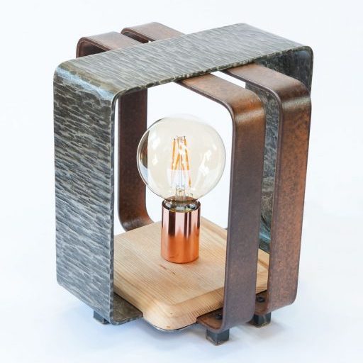 Lampe à poser-Métal Martelée – Image 2