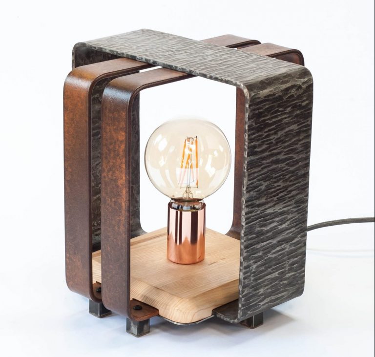 Lampe à poser-Métal Martelée – Image 3