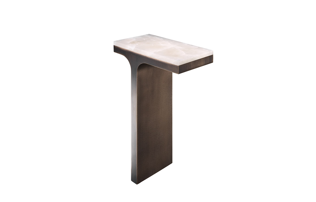 Applique Virga – Bronze patiné & Albâtre – Image 3