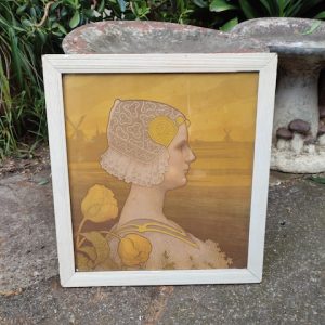 Lithographie Paul BERTHON – La Reine Wilhelmine, 1901