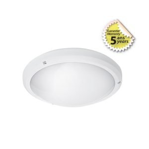 Plafonnier LED Hublot rond + Détecteur RF 14W 1200LM 4000K Ø265mm – Garantie  5 ans