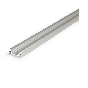 PROFILE PLAT ALUMINIUM ANODISÉ 2M POUR BANDEAUX LED